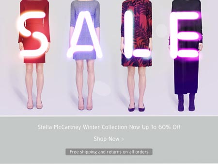 Stella McCartney Winter Retail Sale