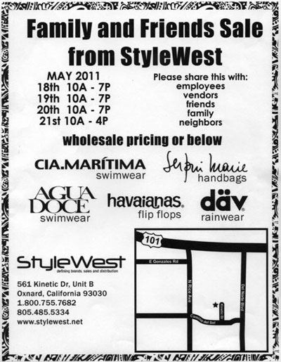 StyleWest Family and Friends Sale