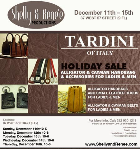 Tardini of Italy Sample Sale