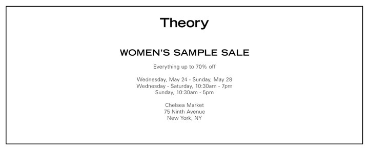 Theory Sample Sale
