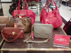 Tory Burch Robinson Small Tote, Edye Satchel in French Red and Moss Gold Handbag ($346) at Bloomingdale's