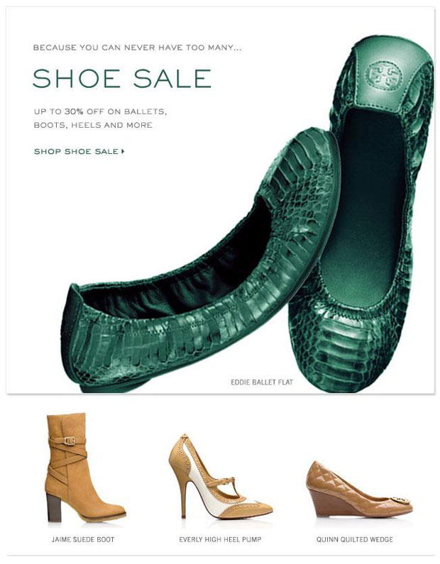Tory Burch Shoe Sale