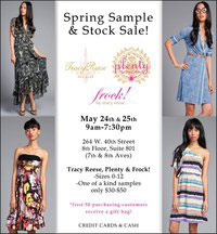 Tracy Reese, Plenty, and Frock! Sample Sale
