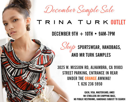 Trina Turk December Outlet Sample Sale