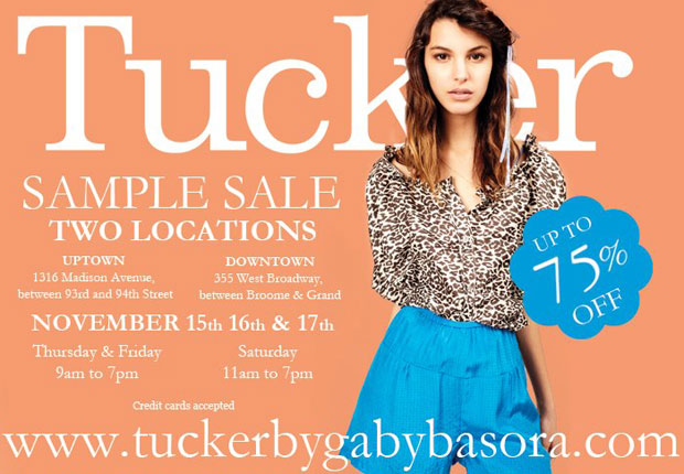 Tucker by Gaby Basora Sample Sale