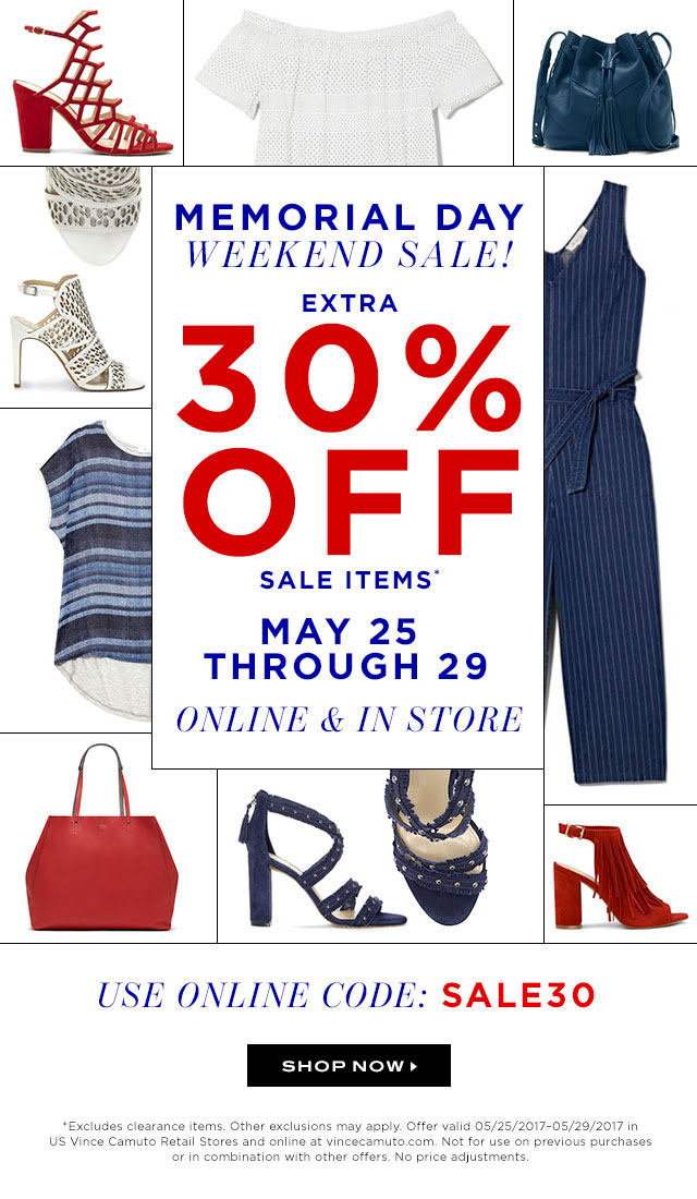 Vince Camuto Memorial Day Sale