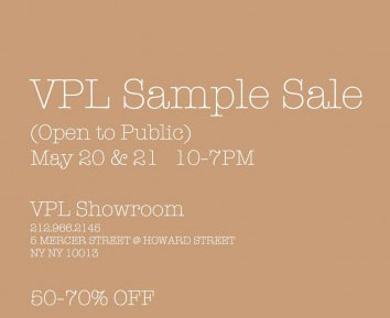VPL Sample Sale