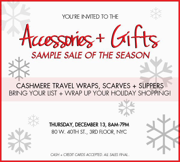 White + Warren Accessories & Gifts Sample Sale