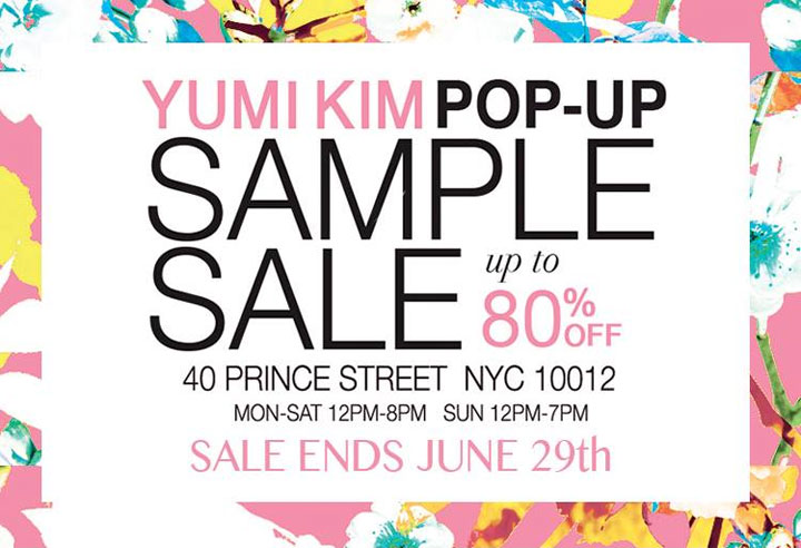Yumi Kim Pop-up Sample Sale
