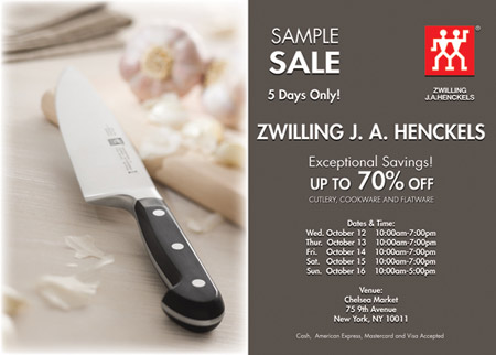 Zwilling J.A. Henckels Sample Sale