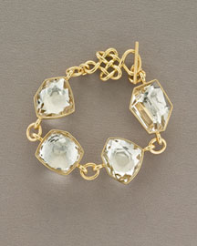 Diane von Furstenberg rock crystal quartz bracelet