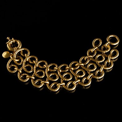 jcrew gold scroll bracelet vogue city