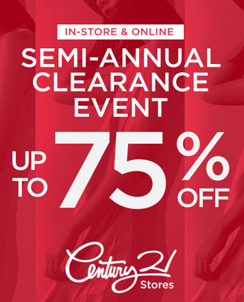 Century 21 New York Semi-Annual Clearance Sale