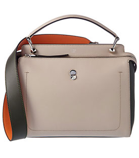 FENDI Dotcom Leather Satchel