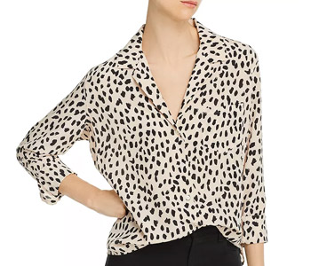 Rebel Cheetah Print Silk Shirt