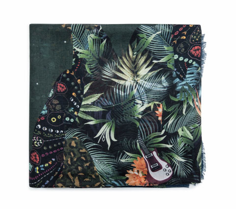 Zadig and Voltaire Maxy Patchwork Jungle Scarf