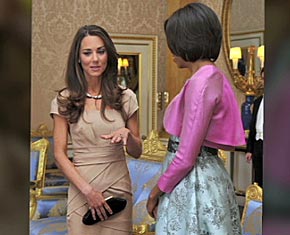 Kate Middleton with Michelle Obama